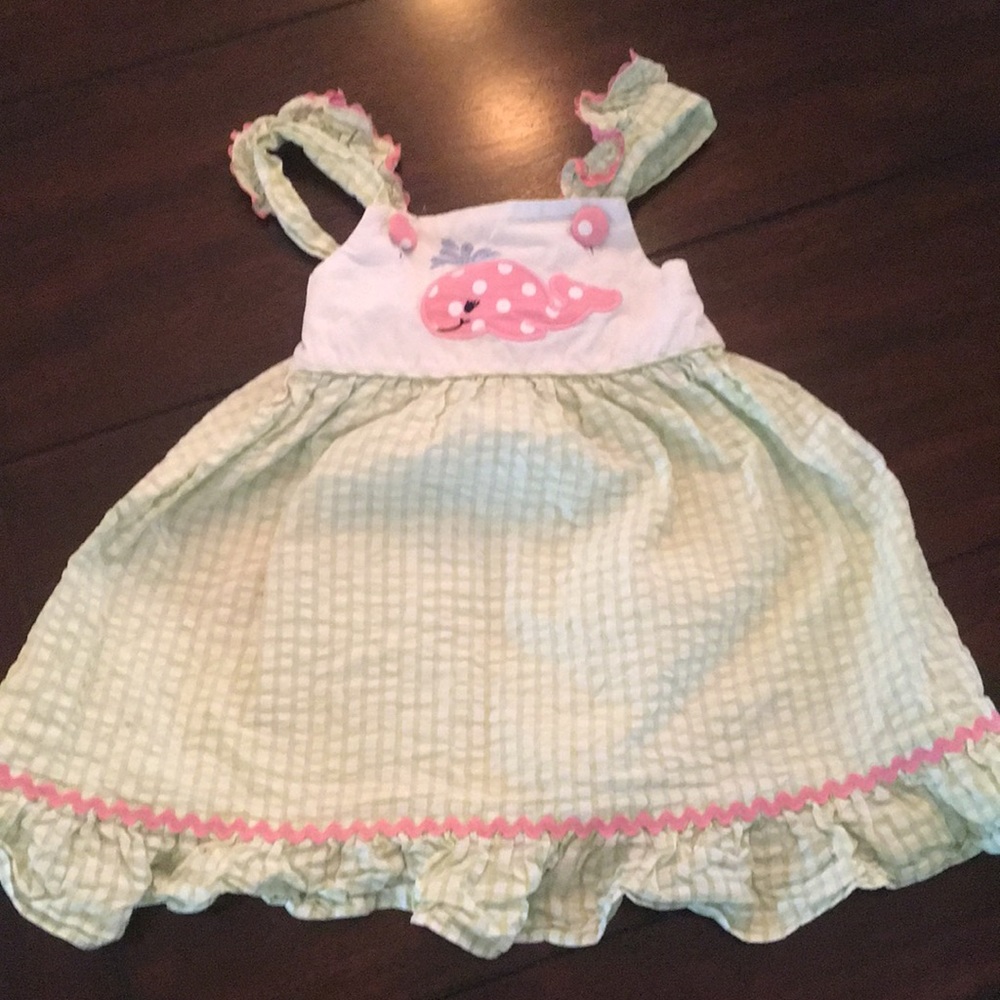 StellyBelly smocked whale dress 18 months